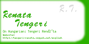 renata tengeri business card